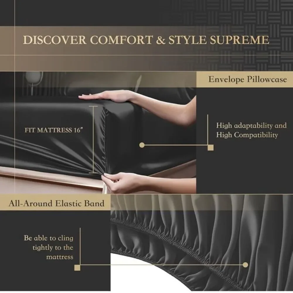 NWT COZYREST 100% Tencel Lyocell King Sheet Set Cooling & Breathable 4PC Luxury